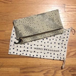 NWOT Clare V. fold over star clutch